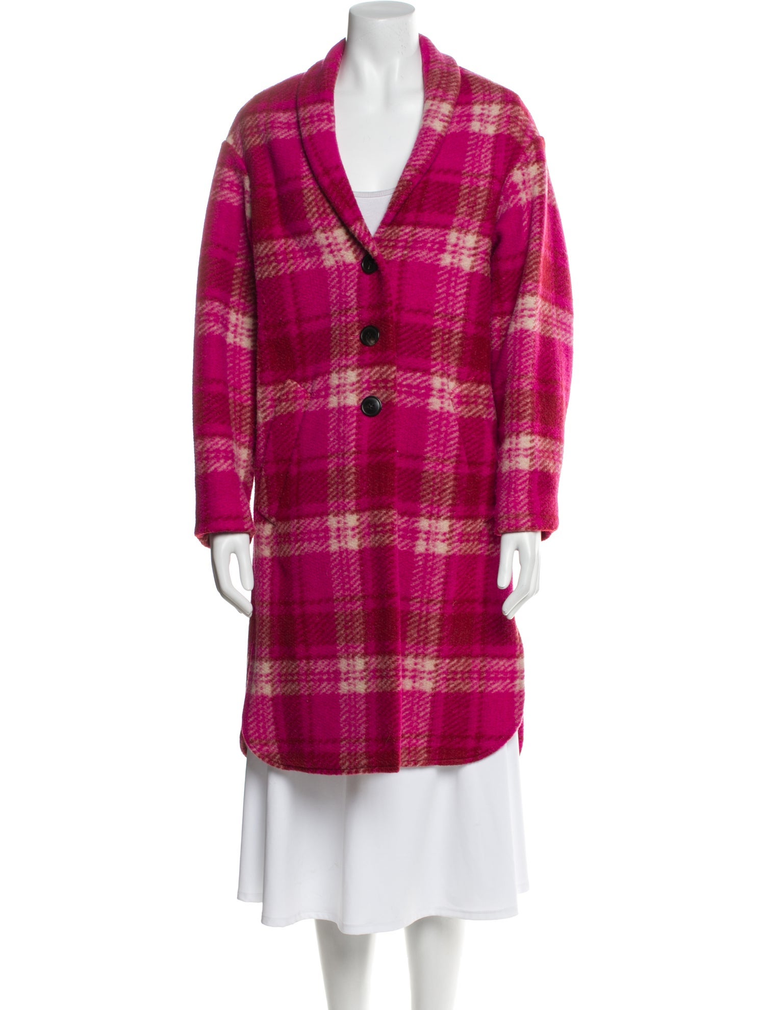 Étoile Isabel Marant Plaid Print Peacoat