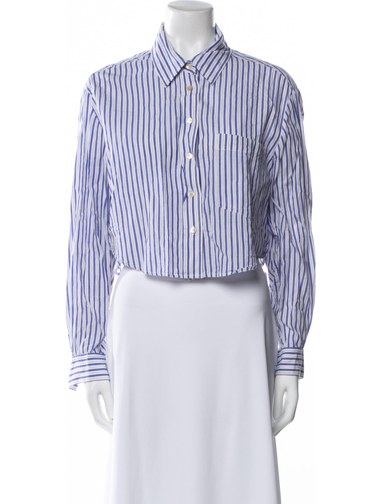 Étoile Isabel Marant Striped Long Sleeve Crop Top