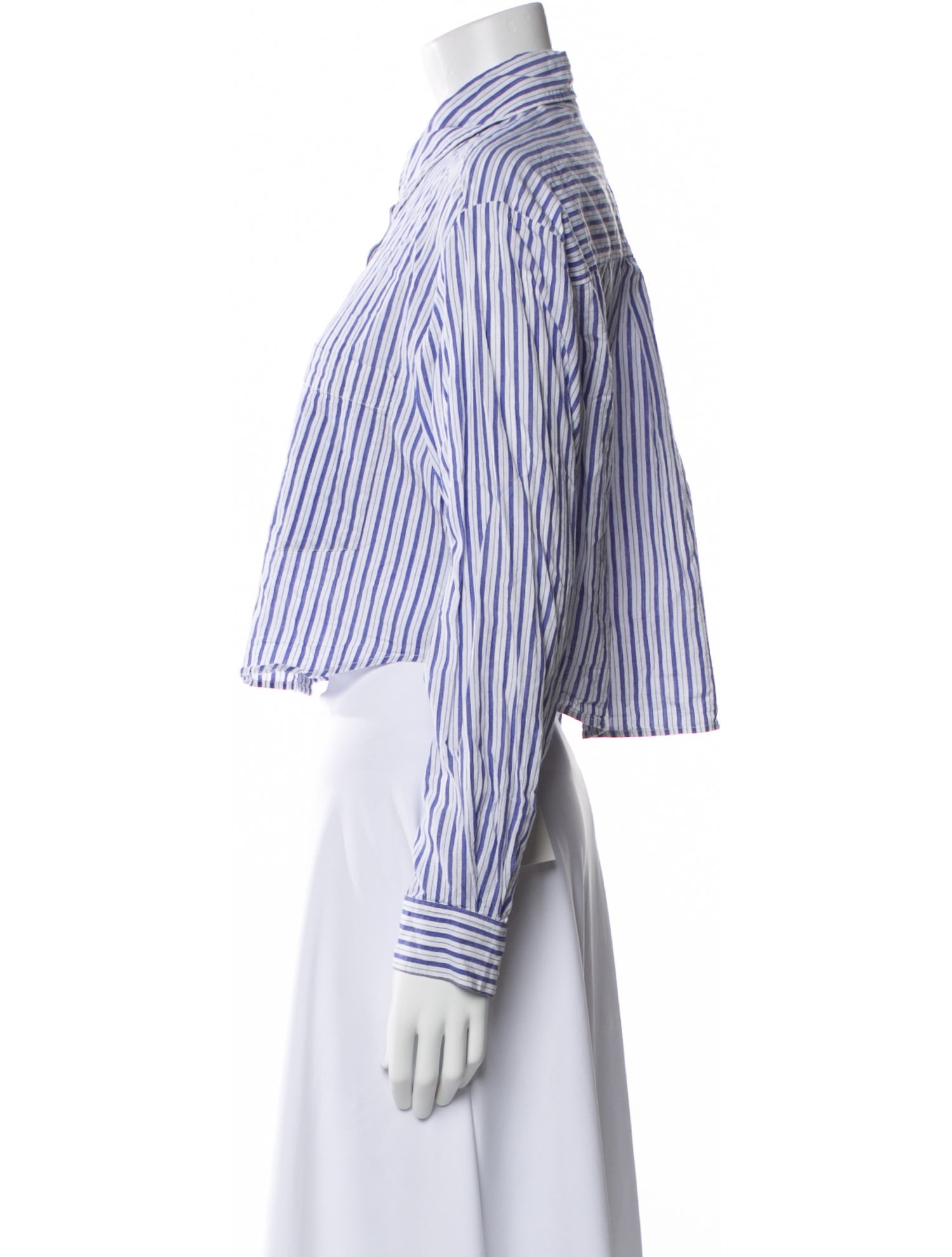 Étoile Isabel Marant Striped Long Sleeve Crop Top