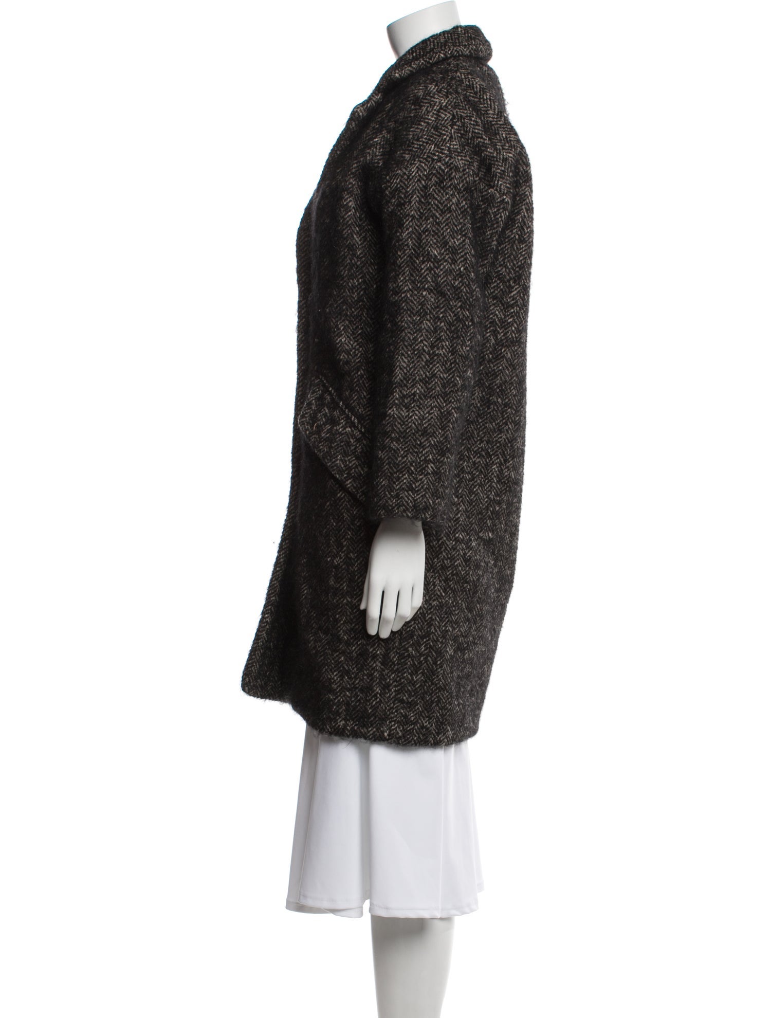 Étoile Isabel Marant Wool Faux Fur Coat