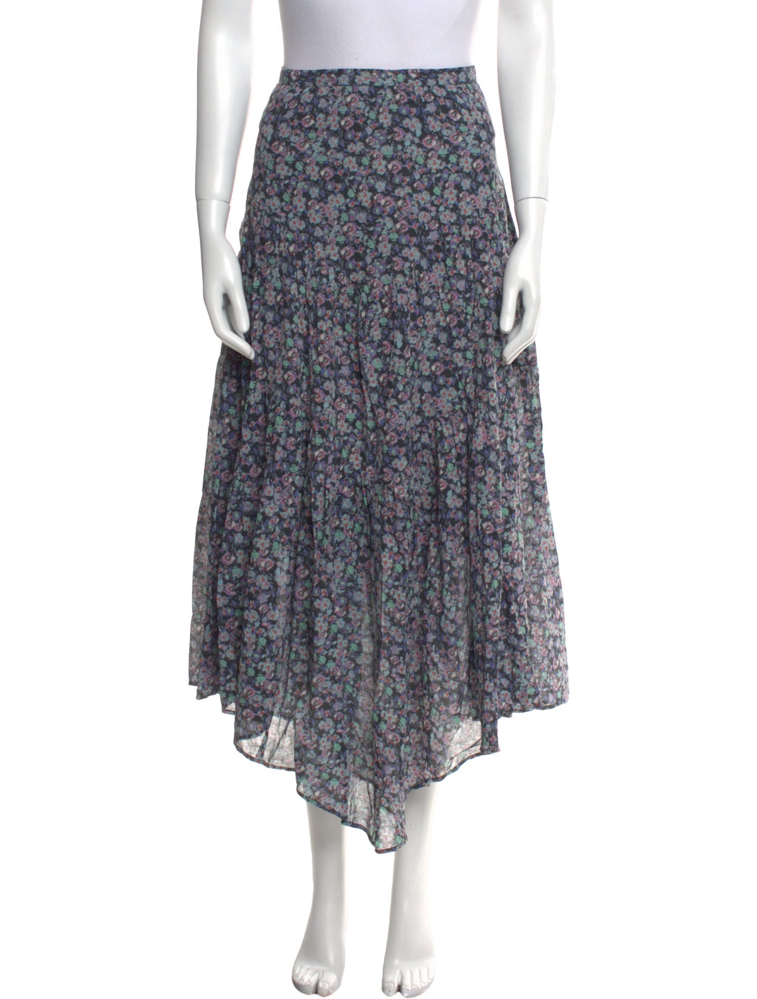 Étoile Isabel Marant Floral Print Midi Length Skirt