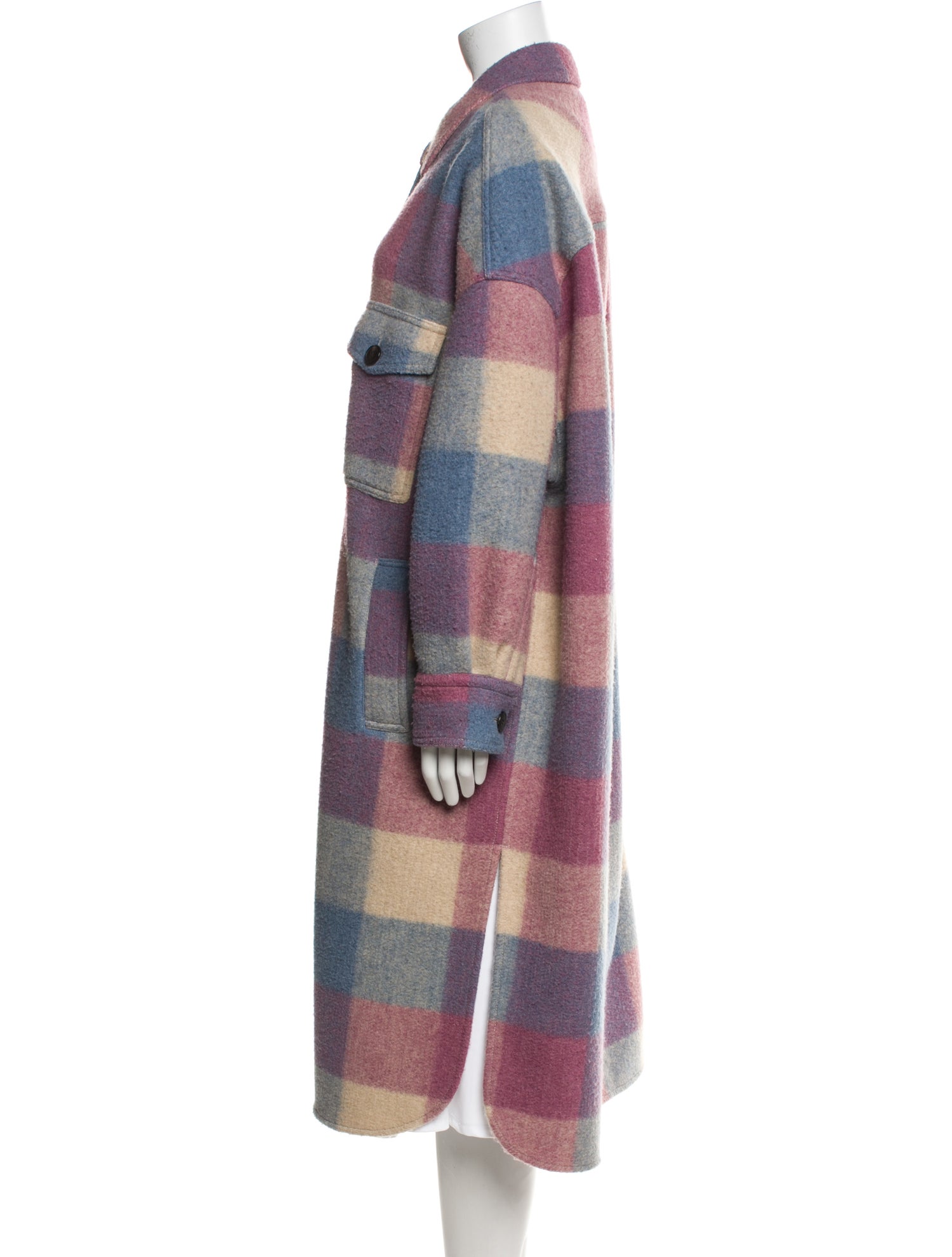 Étoile Isabel Marant Plaid Print Trench Coat