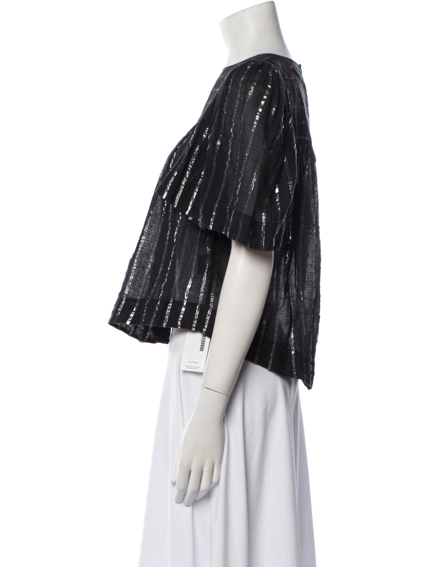 Étoile Isabel Marant Bateau Neckline Short Sleeve Blouse