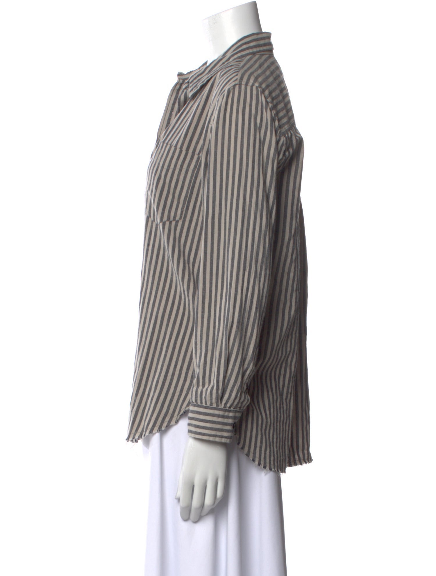 Étoile Isabel Marant Striped Long Sleeve Button-Up Top