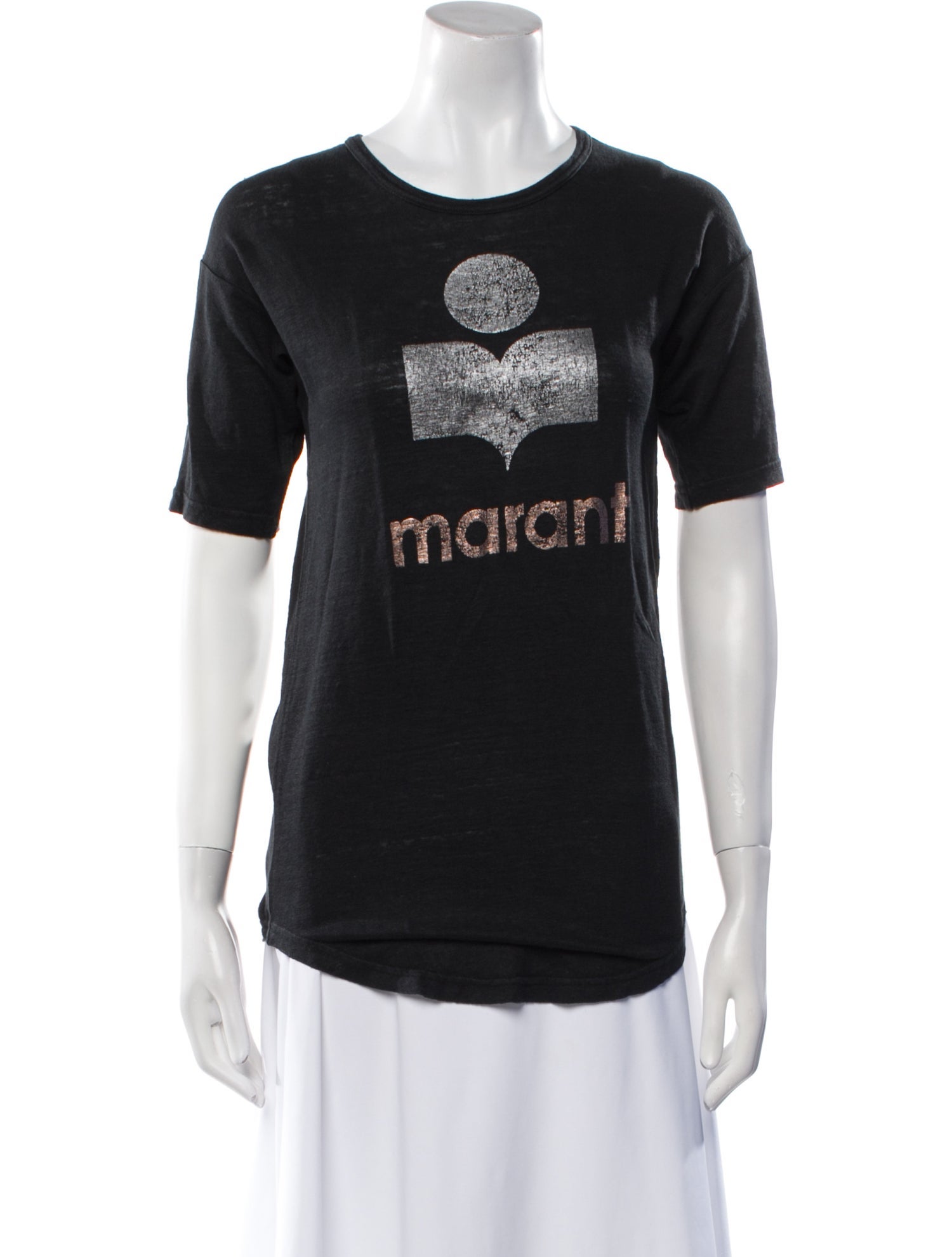 Étoile Isabel Marant Linen Graphic Print T-Shirt