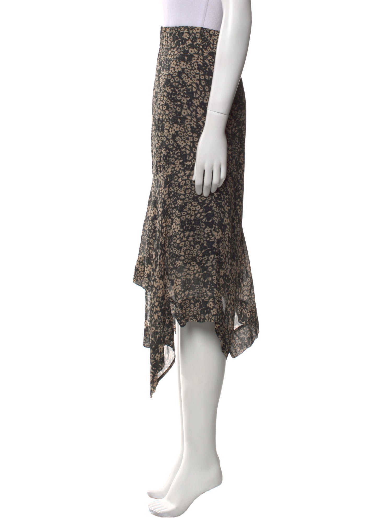 Étoile Isabel Marant Floral Print Midi Length Skirt