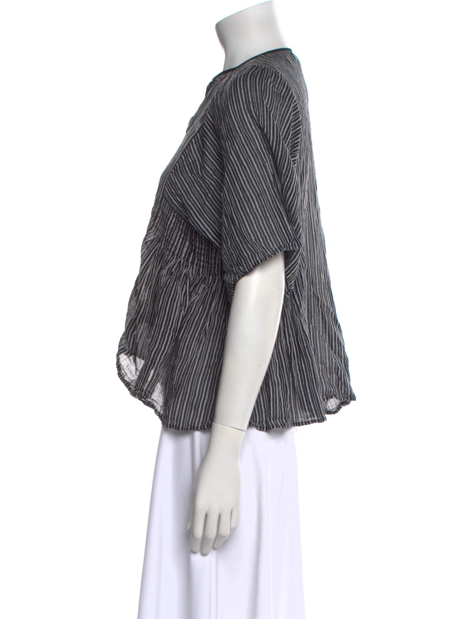 Étoile Isabel Marant Striped V-Neck Crop Top