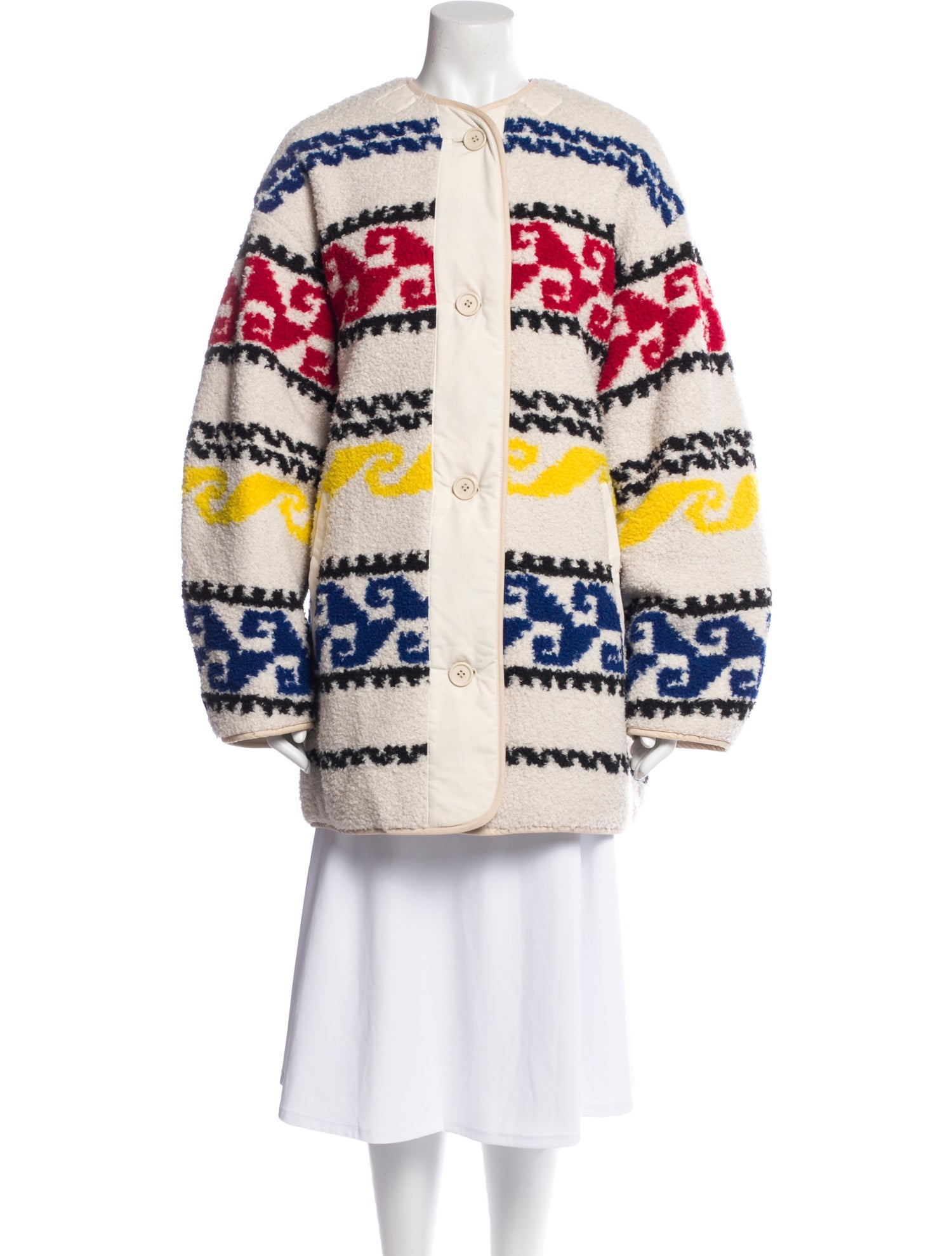 Étoile Isabel Marant Printed Faux Fur Jacket