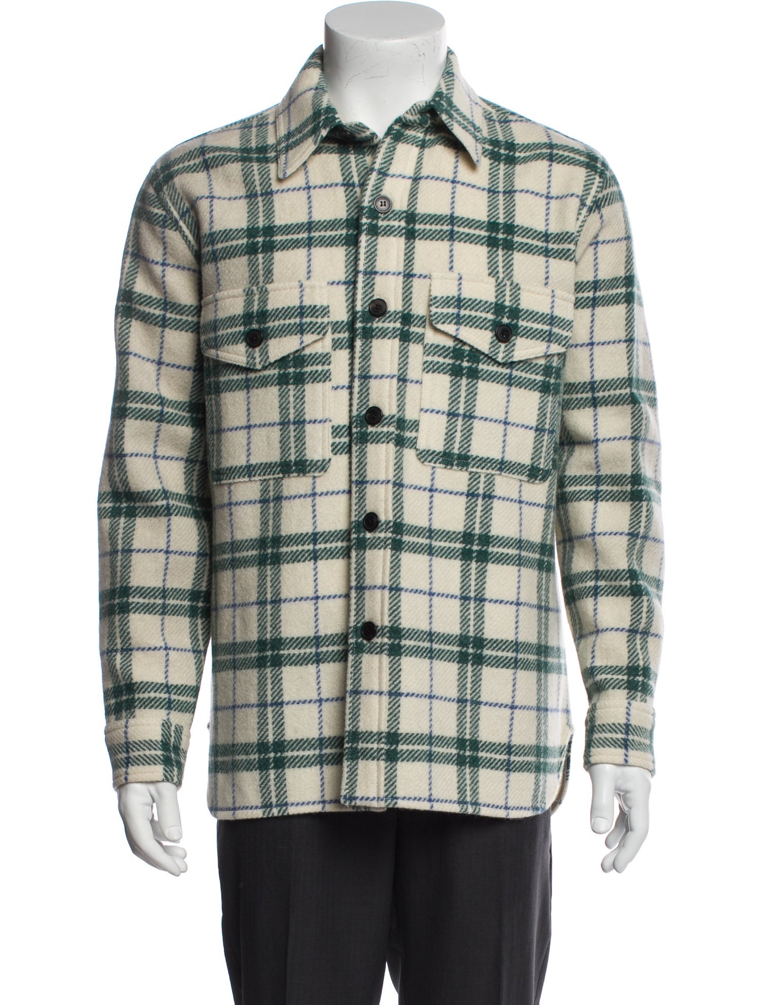 Étoile Isabel Marant Wool Plaid Print Peacoat w/ Tags