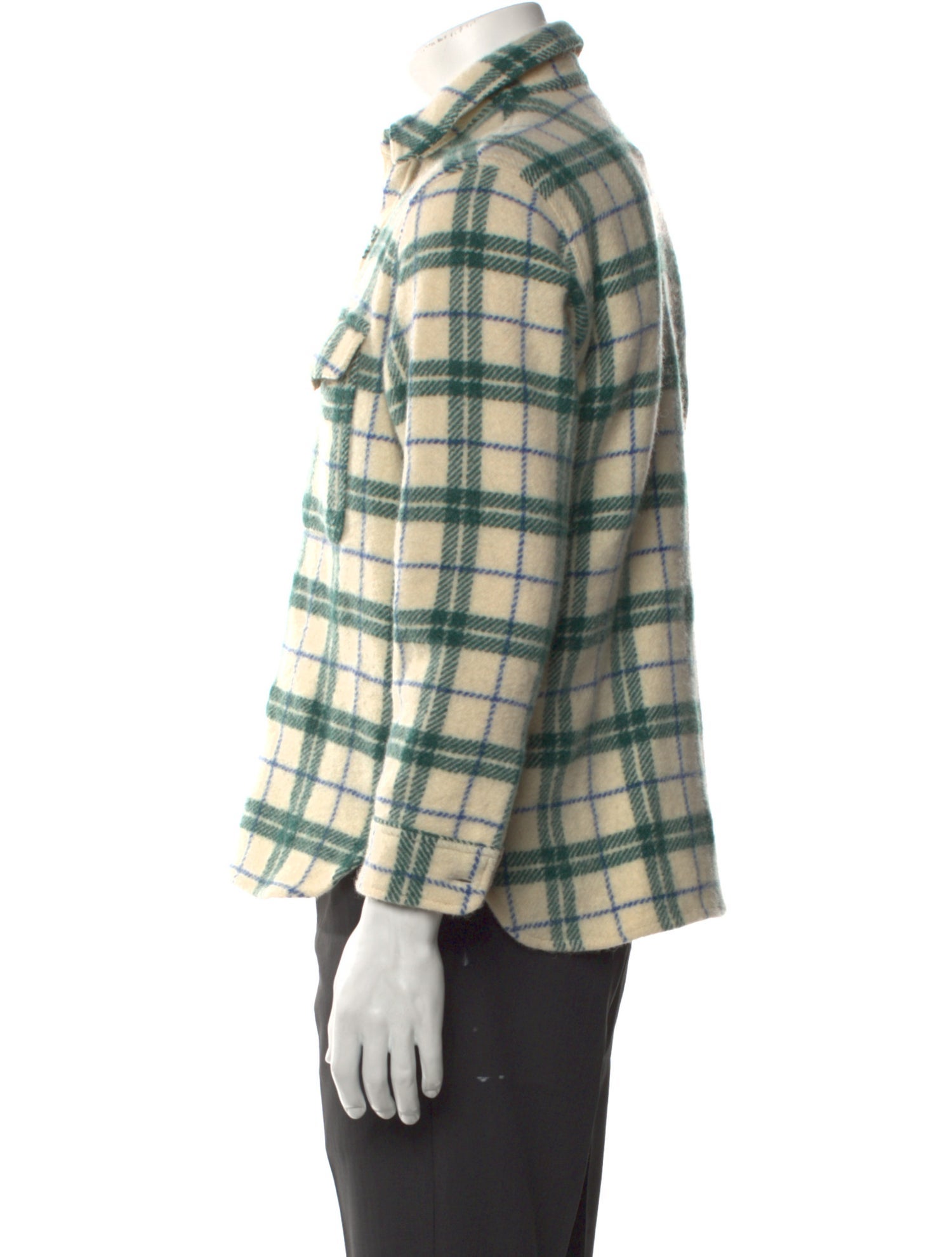Étoile Isabel Marant Virgin Wool Plaid Print Western Shirt