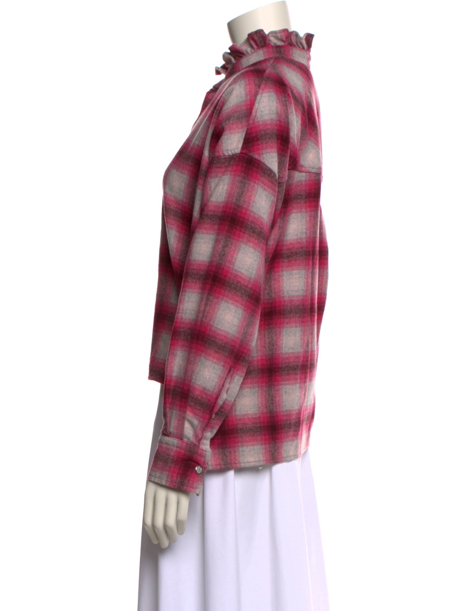 Étoile Isabel Marant Wool Plaid Print Sweatshirt