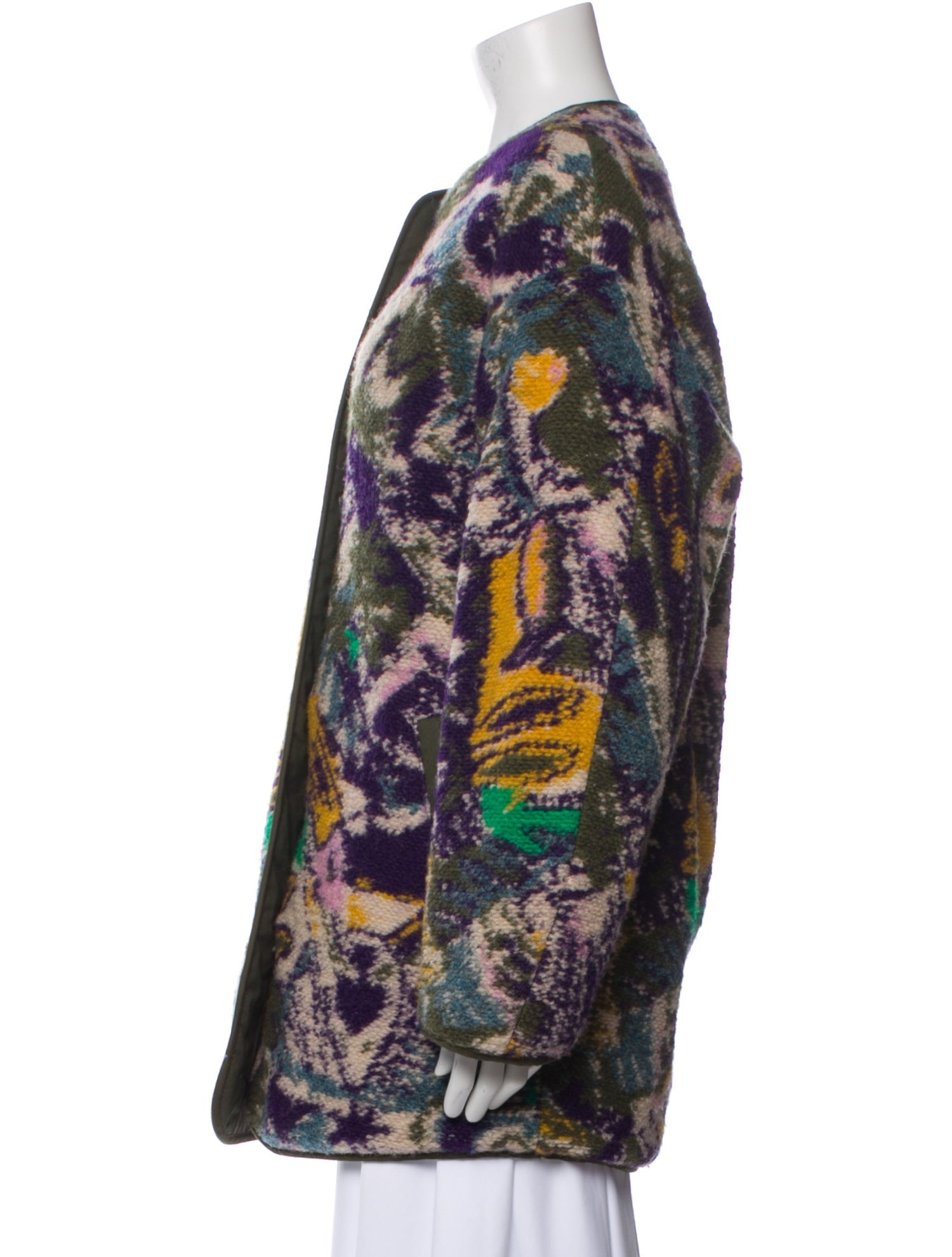 Étoile Isabel Marant Wool Floral Print Coat