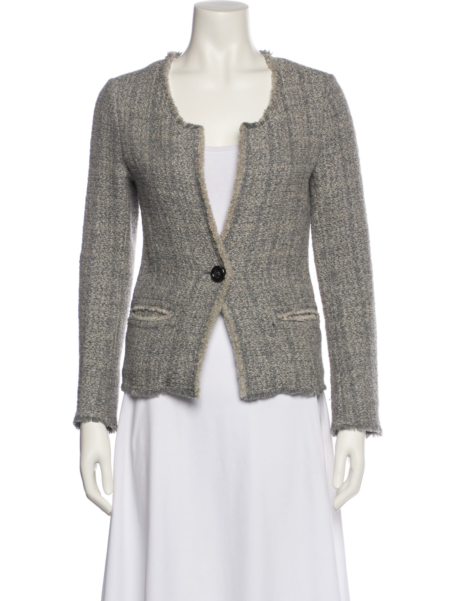 Étoile Isabel Marant Wool Tweed Pattern Blazer