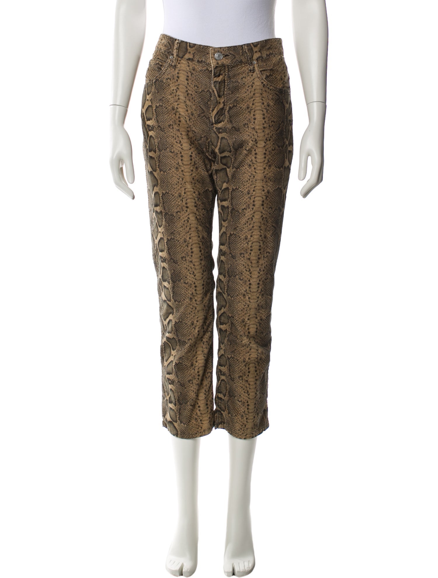 Étoile Isabel Marant Animal Print Straight Leg Pants