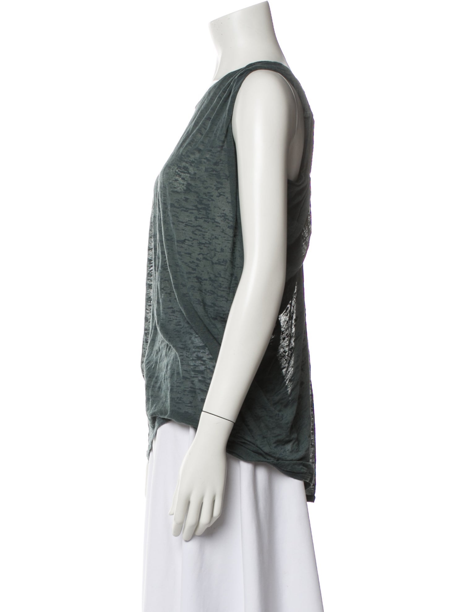 Étoile Isabel Marant Bateau Neckline Short Sleeve Top