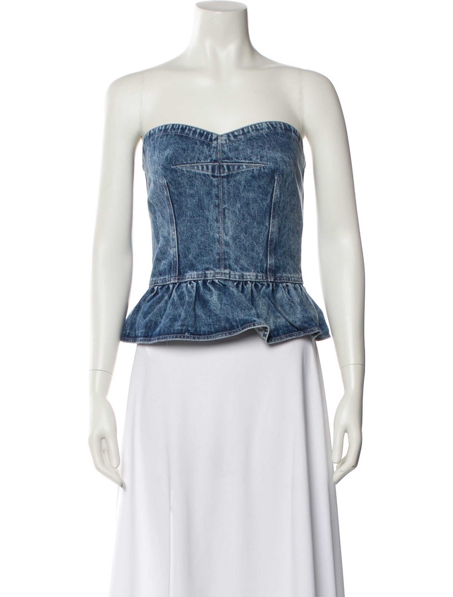 Étoile Isabel Marant Strapless Crop Top