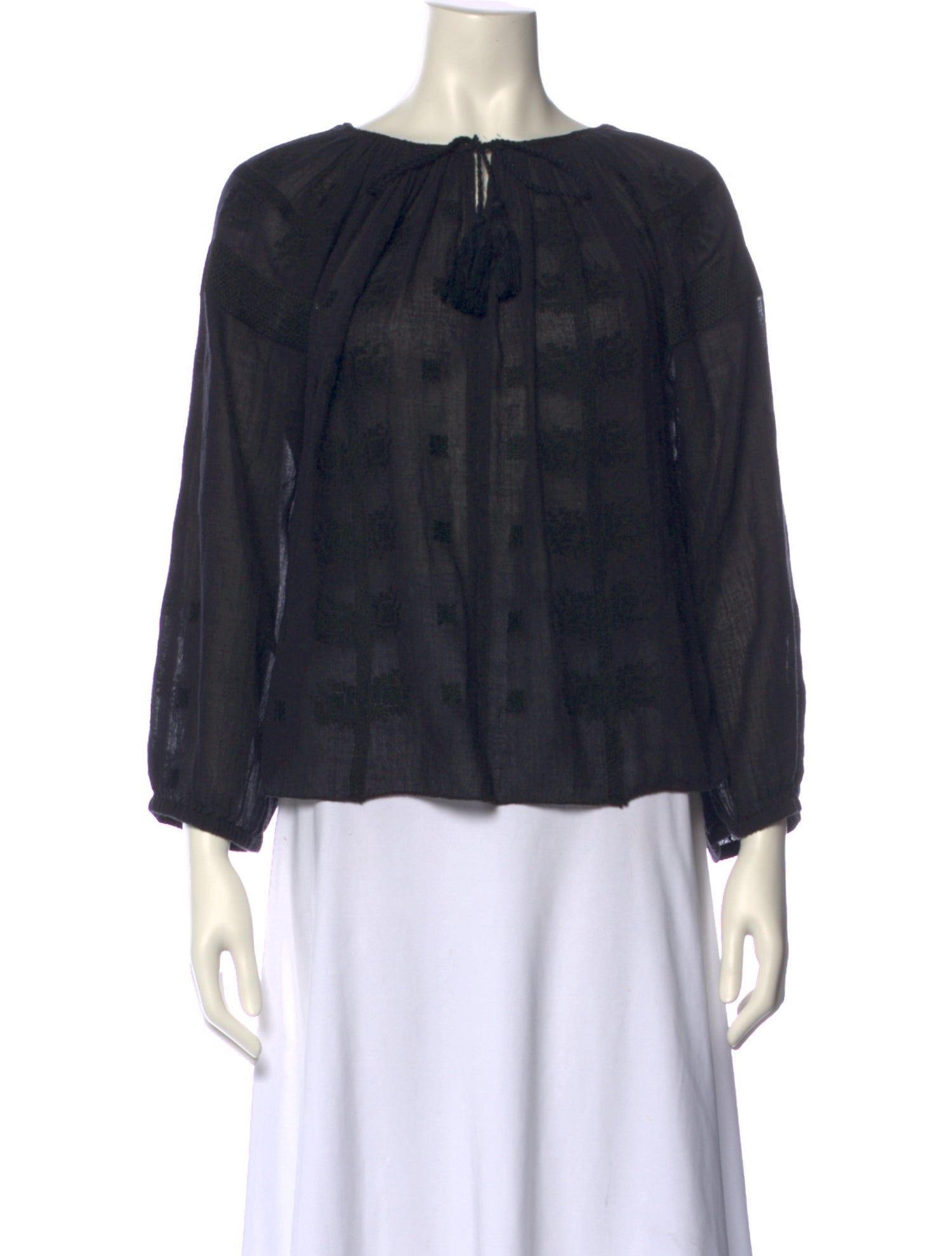 Étoile Isabel Marant Graphic Print Scoop Neck Blouse