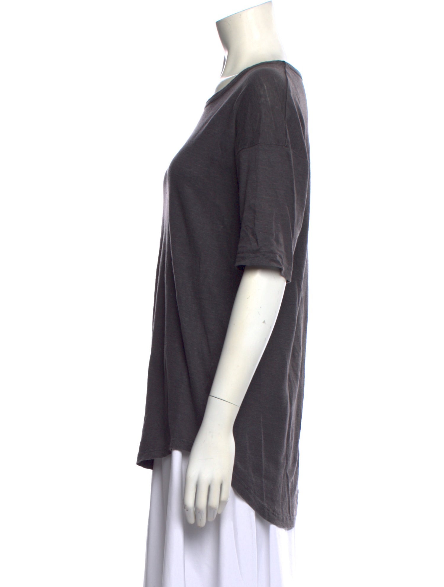 Étoile Isabel Marant Linen Scoop Neck T-Shirt