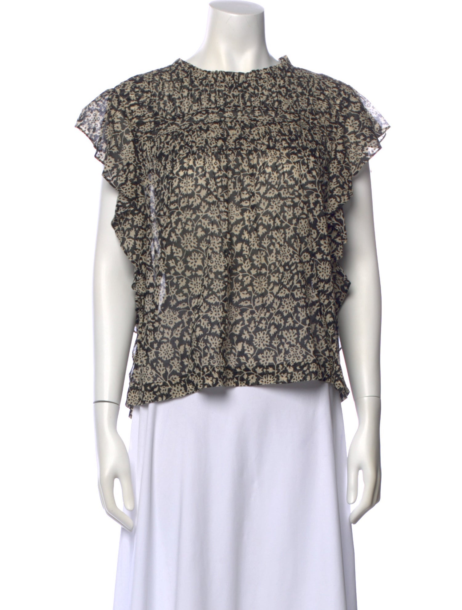 Étoile Isabel Marant Printed Crew Neck Blouse