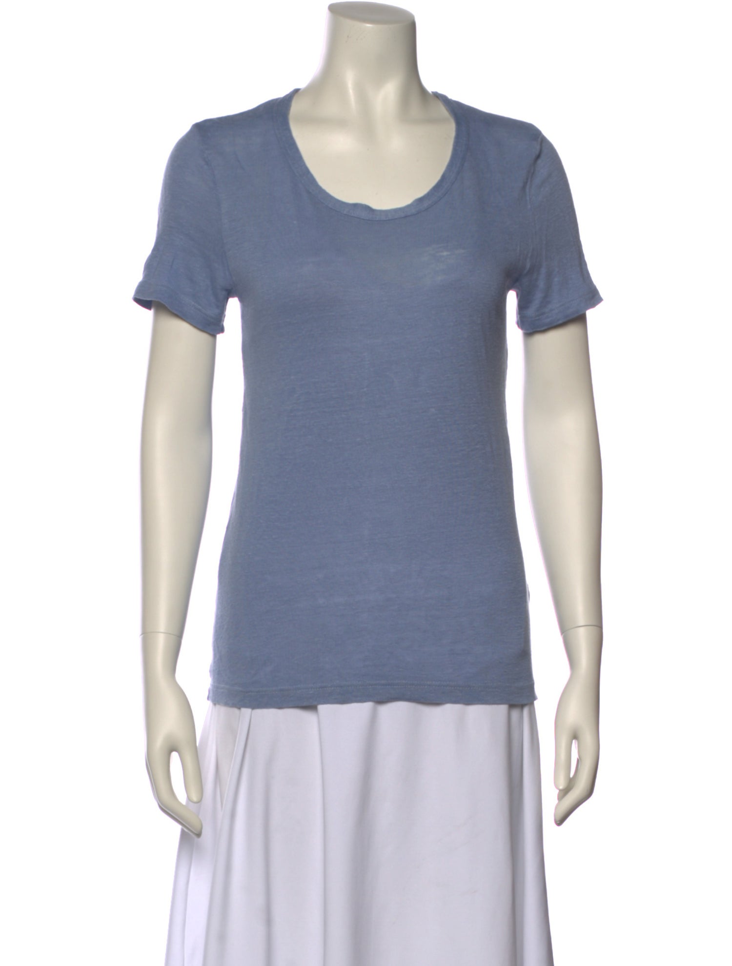 Étoile Isabel Marant Linen Scoop Neck T-Shirt