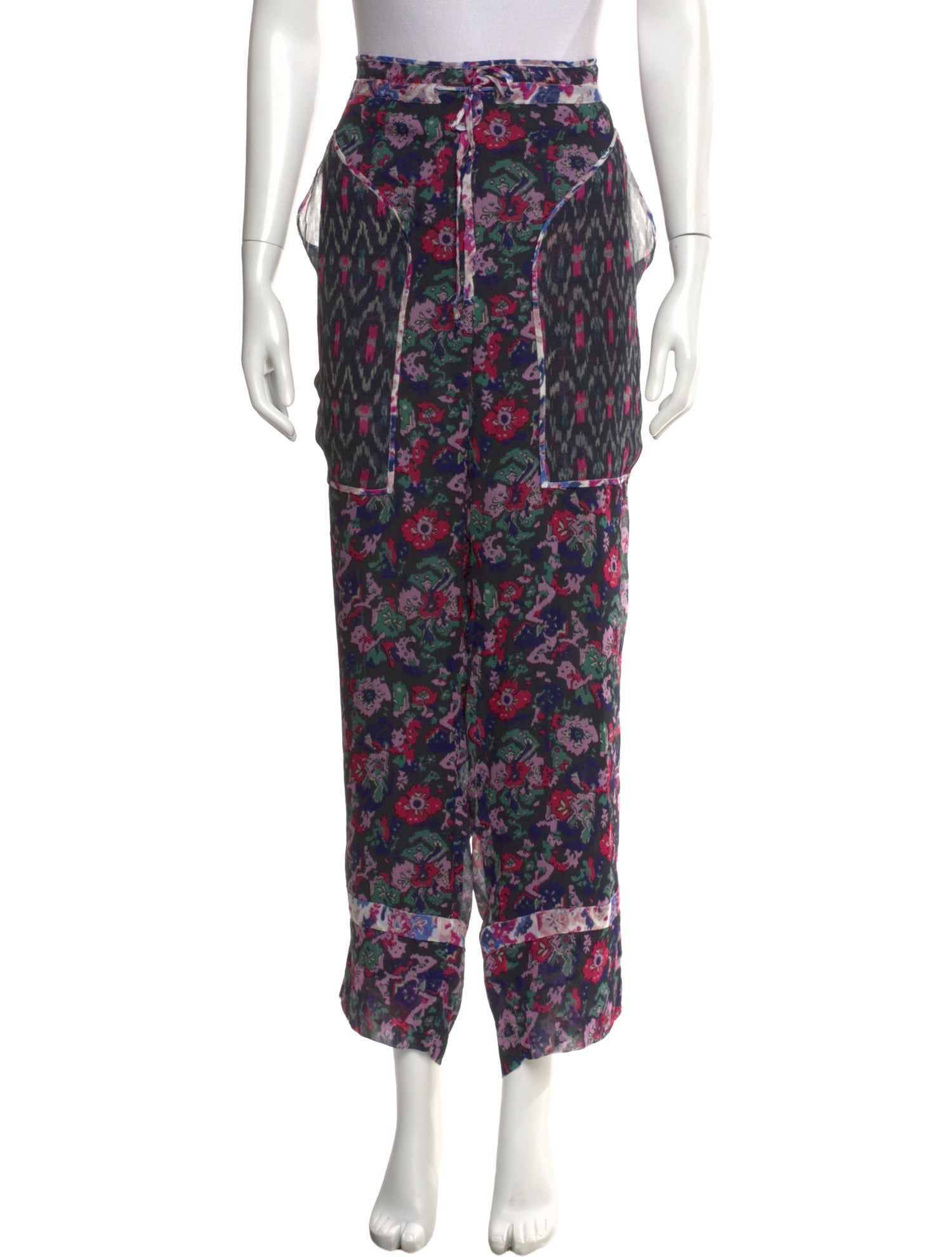 Étoile Isabel Marant Floral Print Straight Leg Pants