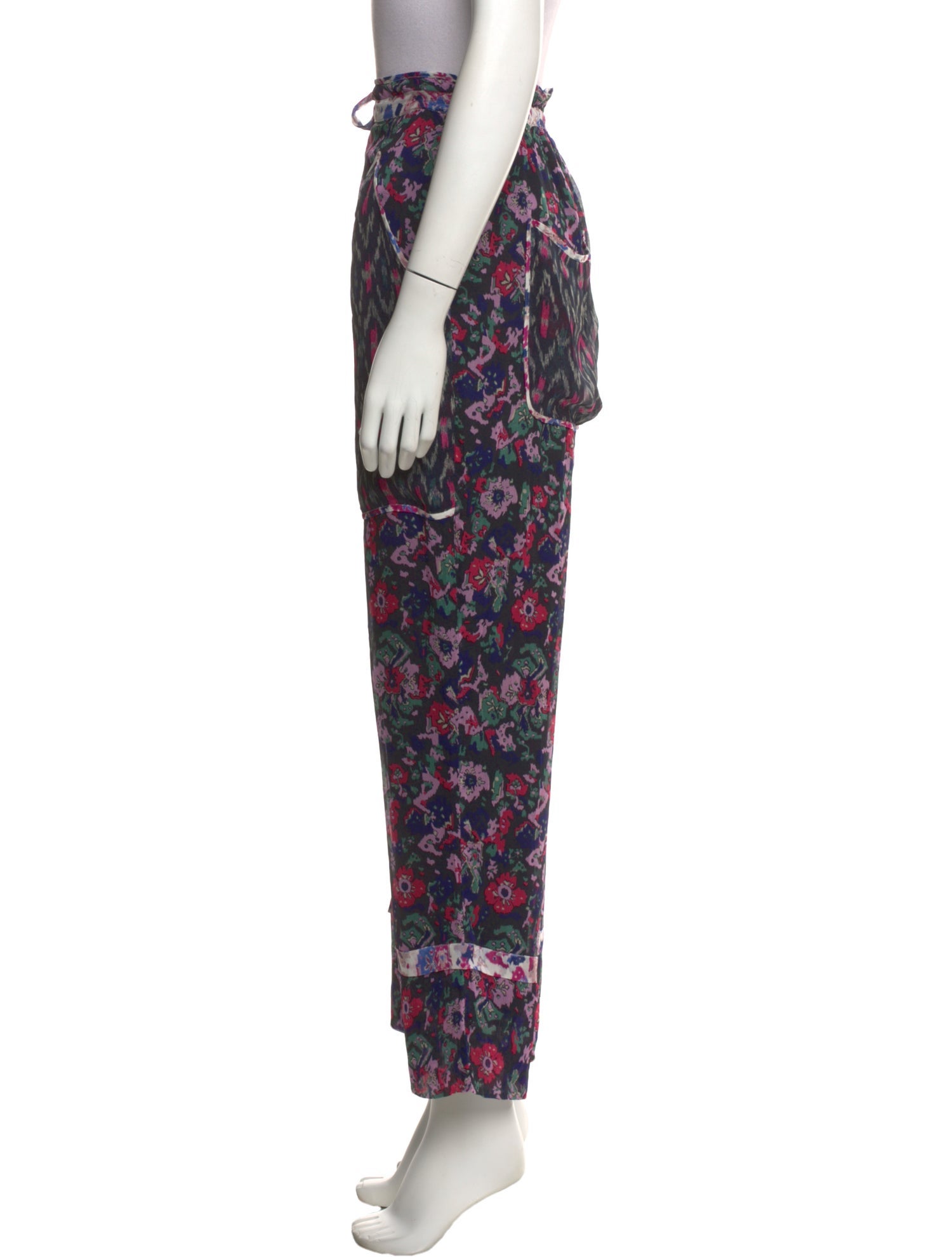 Étoile Isabel Marant Floral Print Straight Leg Pants