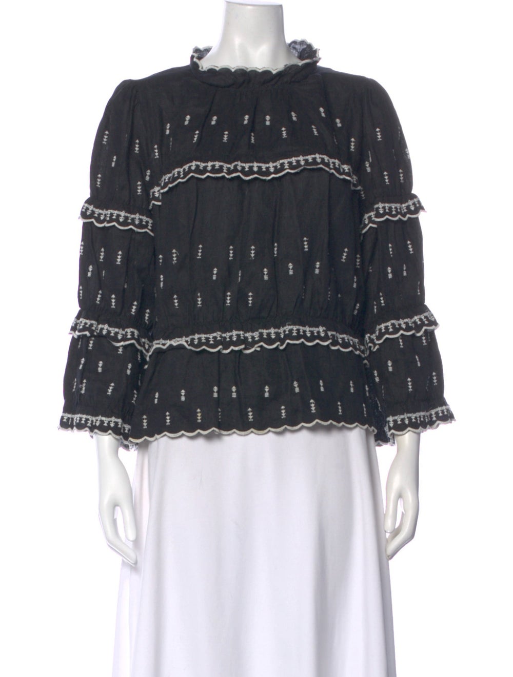 Étoile Isabel Marant Patterned Three-Quarter Slee… - image 1