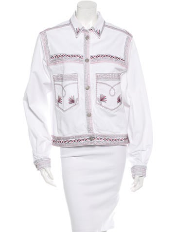 Étoile Isabel Marant Embroidered Denim Jacket