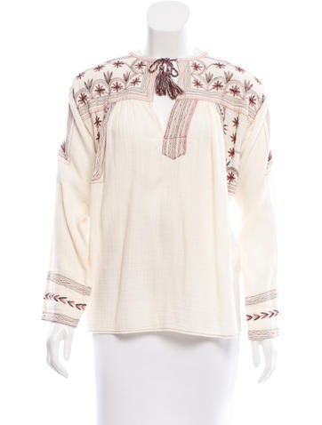 Étoile Isabel Marant Vicky Embroidered Top