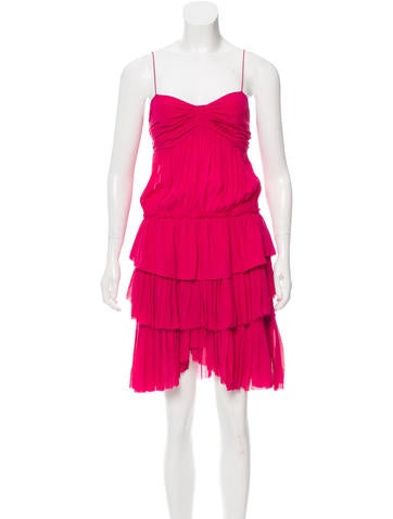 Étoile Isabel Marant Silk Ruffle-Accented Dress