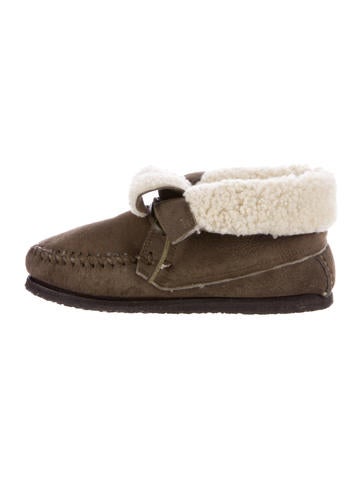 Étoile Isabel Marant Shearling-Lined Moccasin Booties