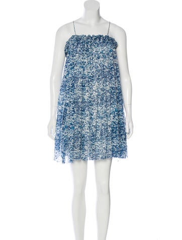 Étoile Isabel Marant Abstract Print Silk Dress
