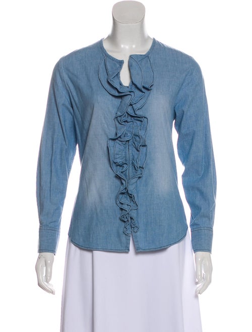 Étoile Isabel Marant Ruffled Zip-Up Top