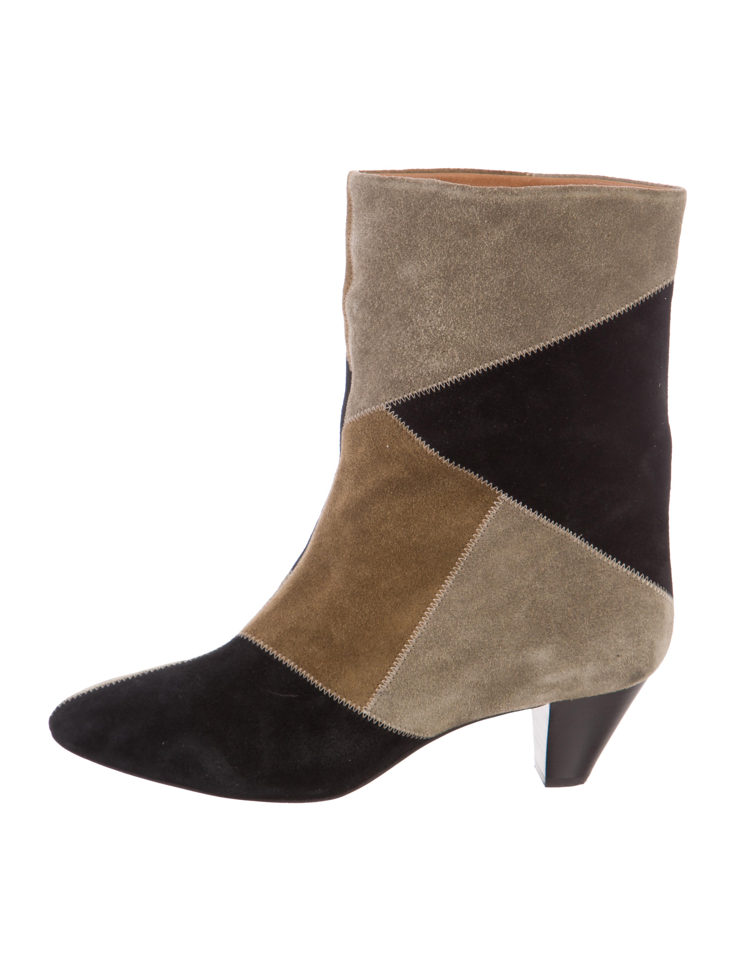 isabel marant patchwork boots