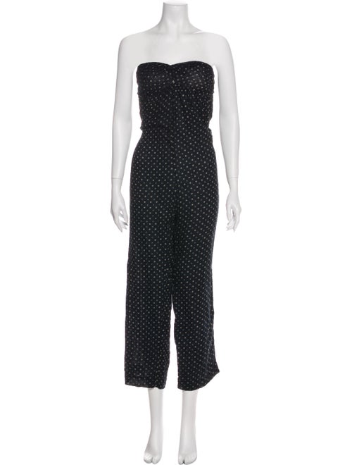 Étoile Isabel Marant Printed Strapless Jumpsuit Bl