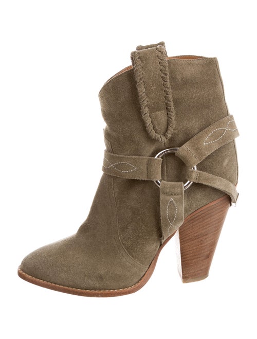 Étoile Isabel Marant Suede Western Boots Green