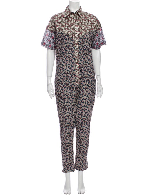 Étoile Isabel Marant Printed Jumpsuit Blue