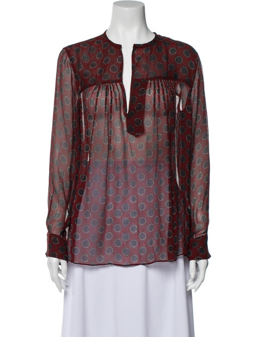 Étoile Isabel Marant Silk Polka Dot Print Blouse