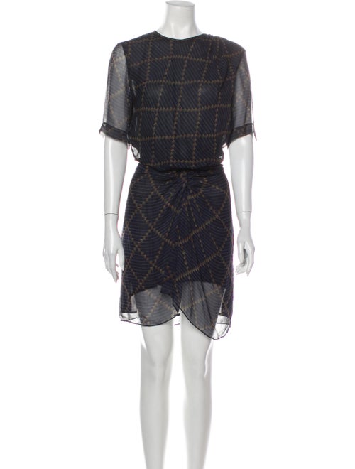 Étoile Isabel Marant Silk Mini Dress Blue