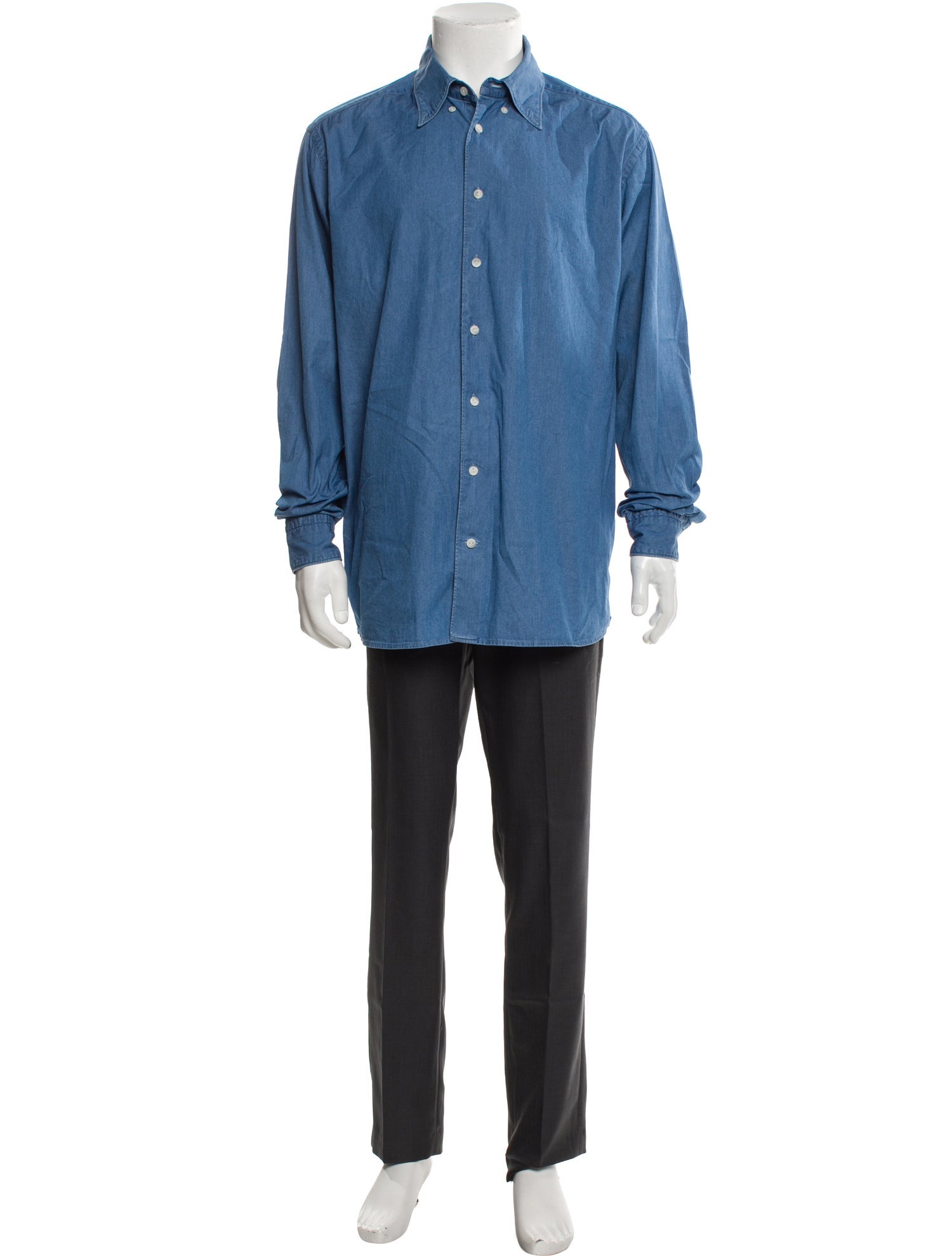 18 EAST Long Sleeve Denim Shirt