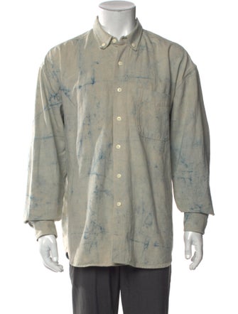 18 EAST Tie-Dye Print Long Sleeve Shirt