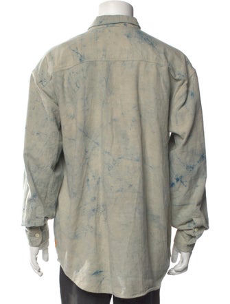 18 EAST Tie-Dye Print Long Sleeve Shirt