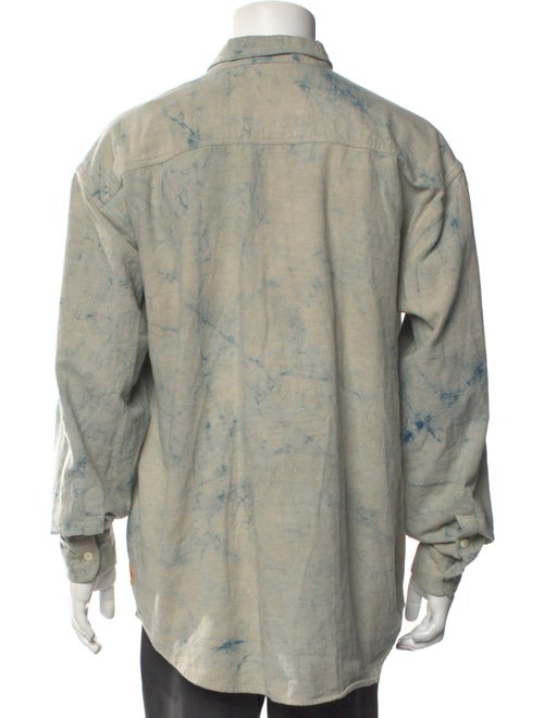 18 EAST Tie-Dye Print Long Sleeve Shirt