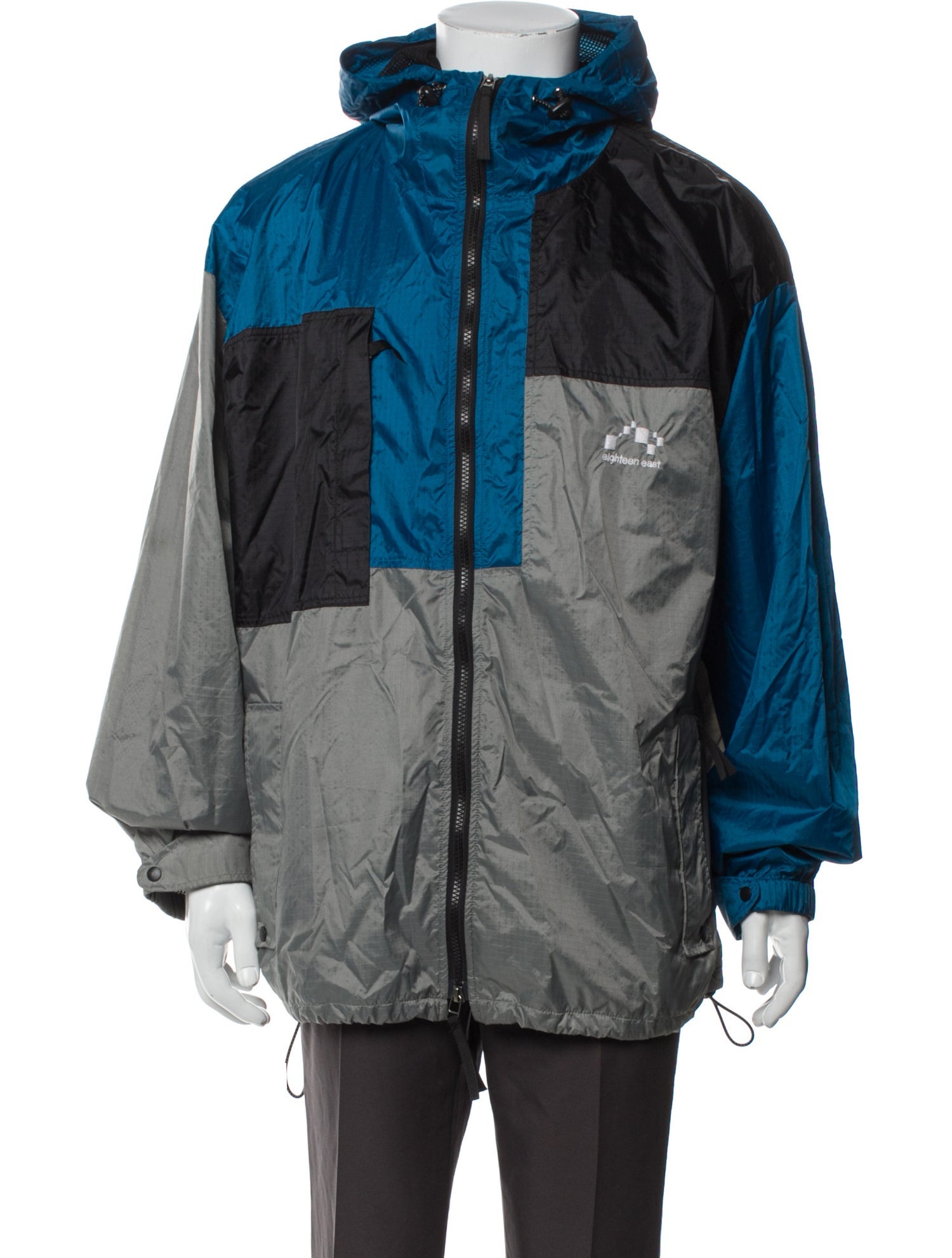 18 EAST Colorblock Pattern Parka