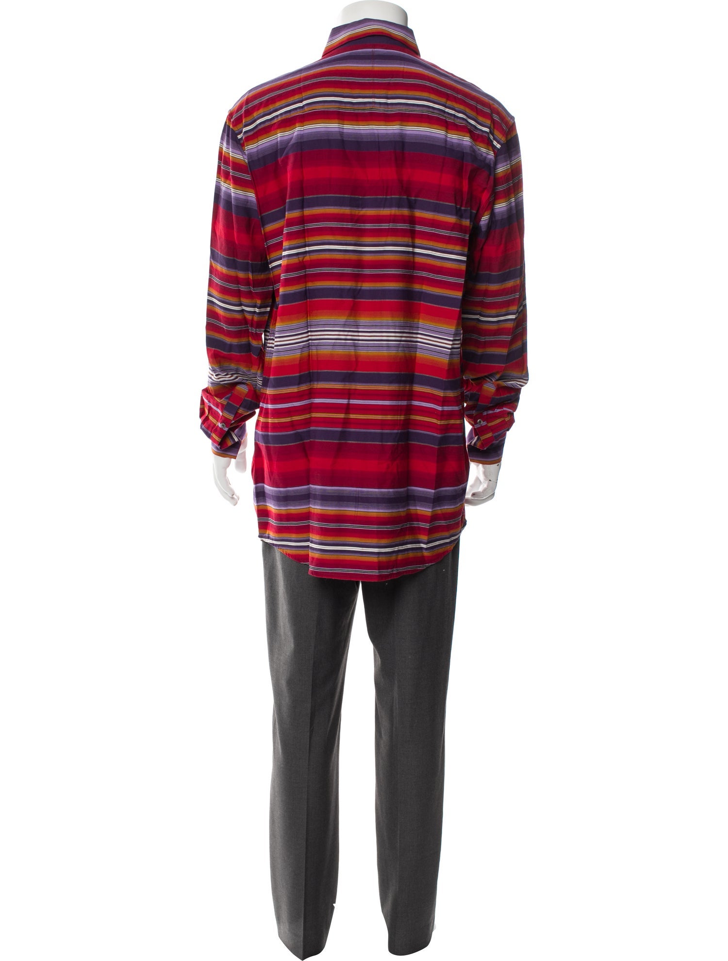 Études Studio Striped Long Sleeve Western Shirt