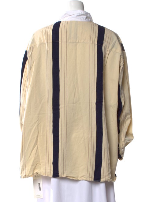 Études Studio Colorblock Pattern Long Sleeve Button-Up Top