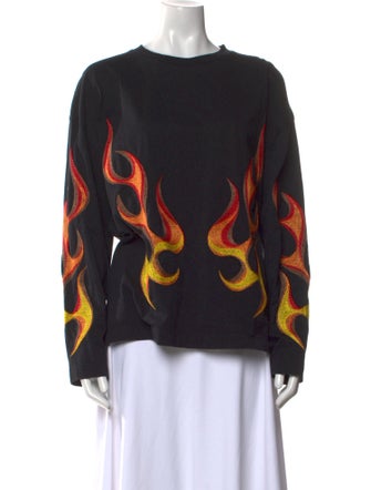 Études Studio Printed Crew Neck Sweatshirt