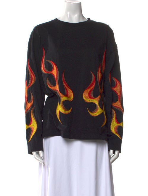 Études Studio Printed Crew Neck Sweatshirt