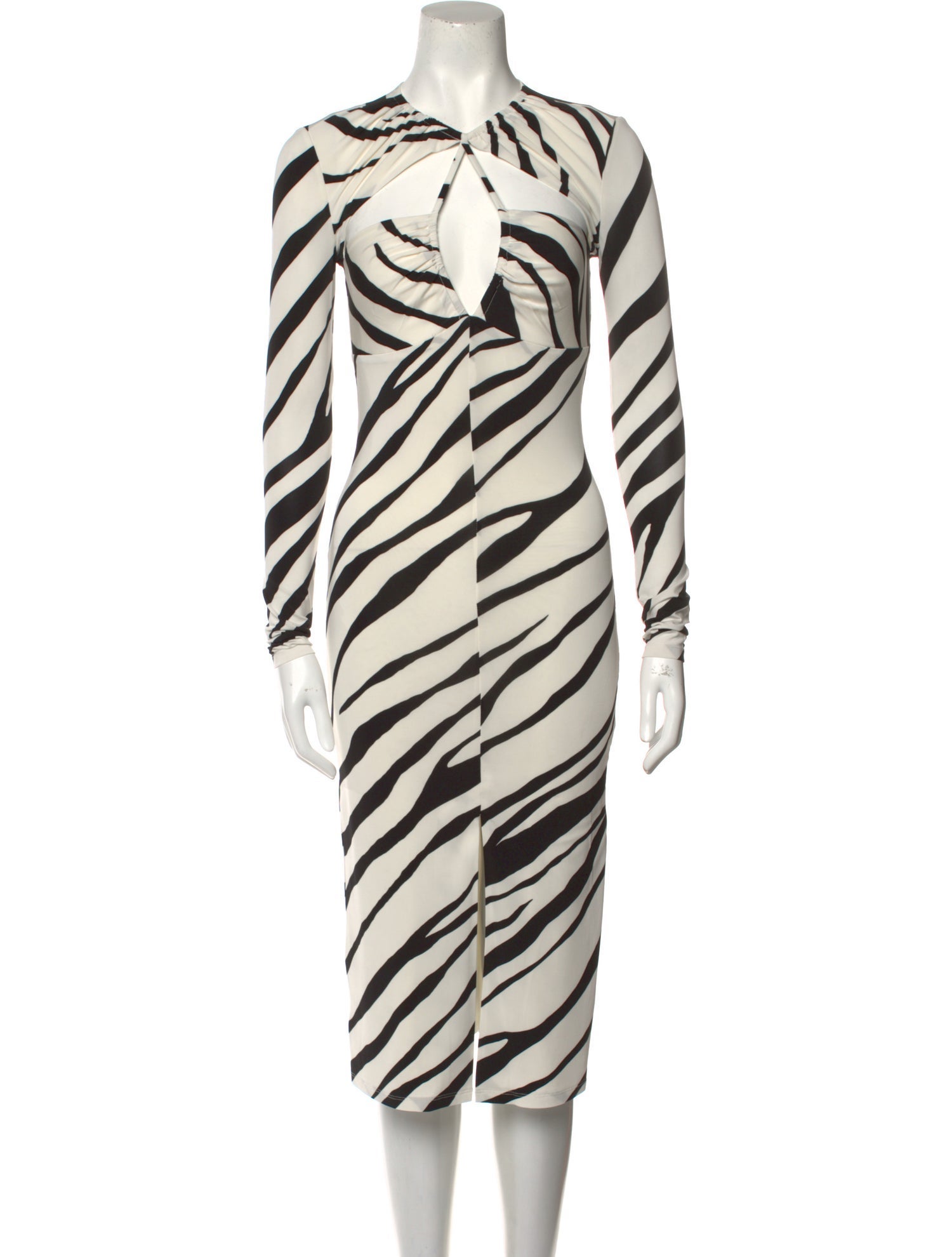 Et Ochs Striped Midi Length Dress