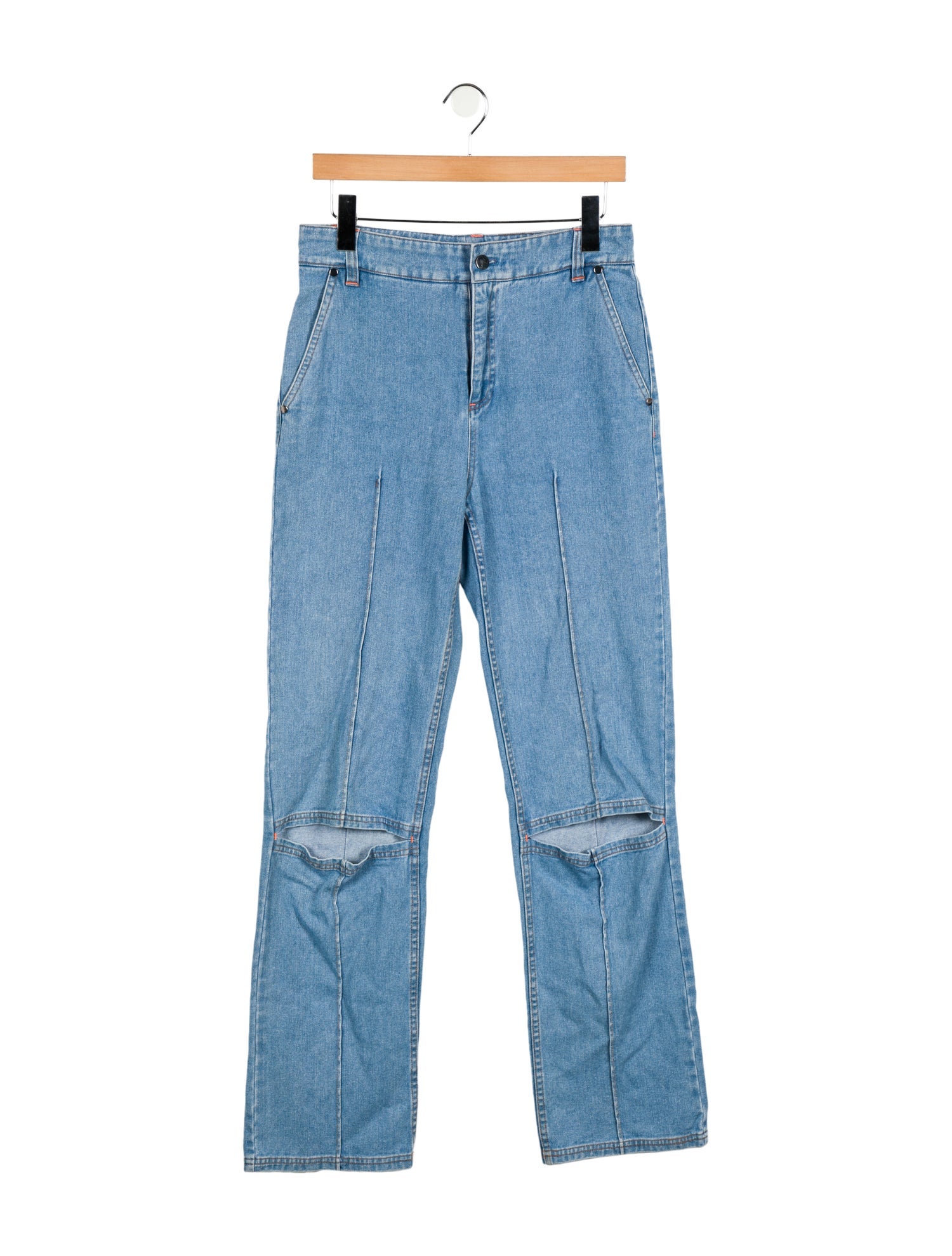 Et Ochs High-Rise Straight Leg Jeans